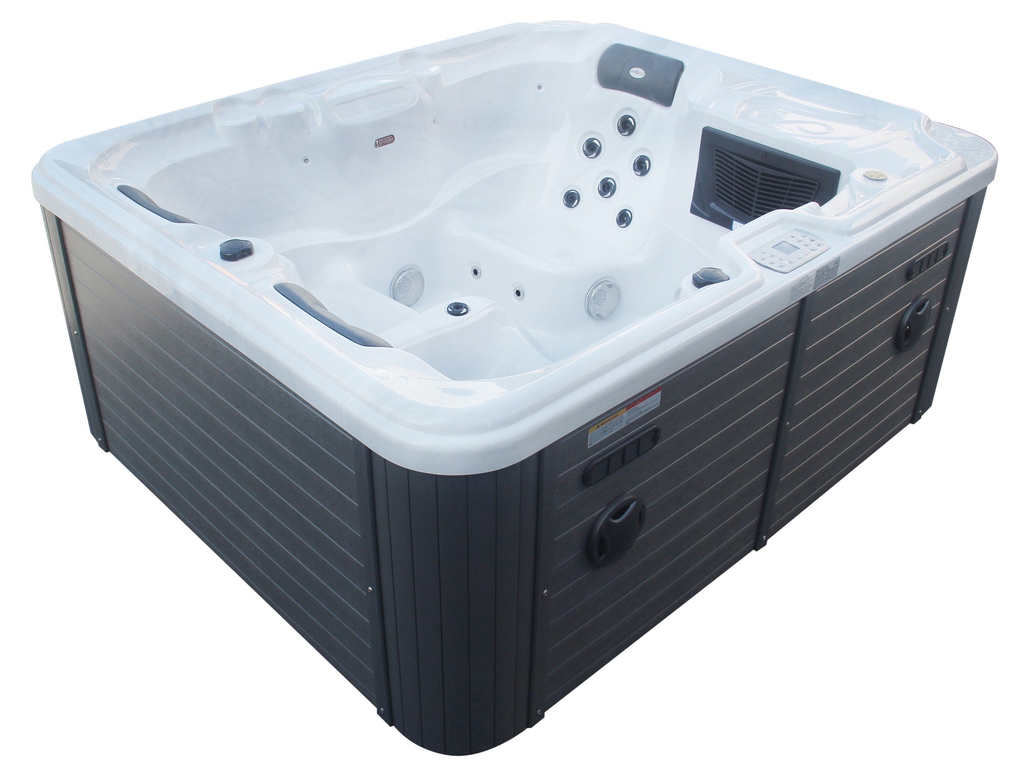 Sanotechnik Oasis Outdoor Whirlpool Wit Marmer 208x175x90 cm