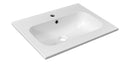Sidra Cast Marble Wastafel 60x46 cm Wit