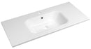 Sidra Cast Marble Wastafel 100x46 cm Wit
