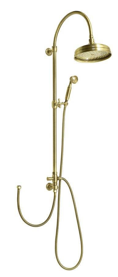 Sapho VANITY Douchekolom met mengkraanaansluiting, hoofd- en Handdouche Brons