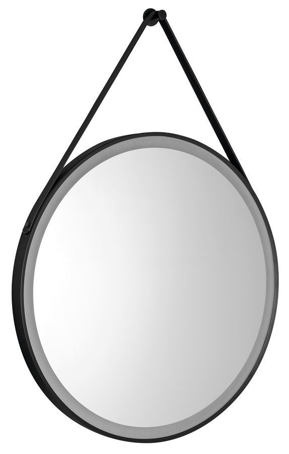 Stago Ronde Spiegel Met LED Verlichting 60 Cm Met Touch Sensor mat zwart
