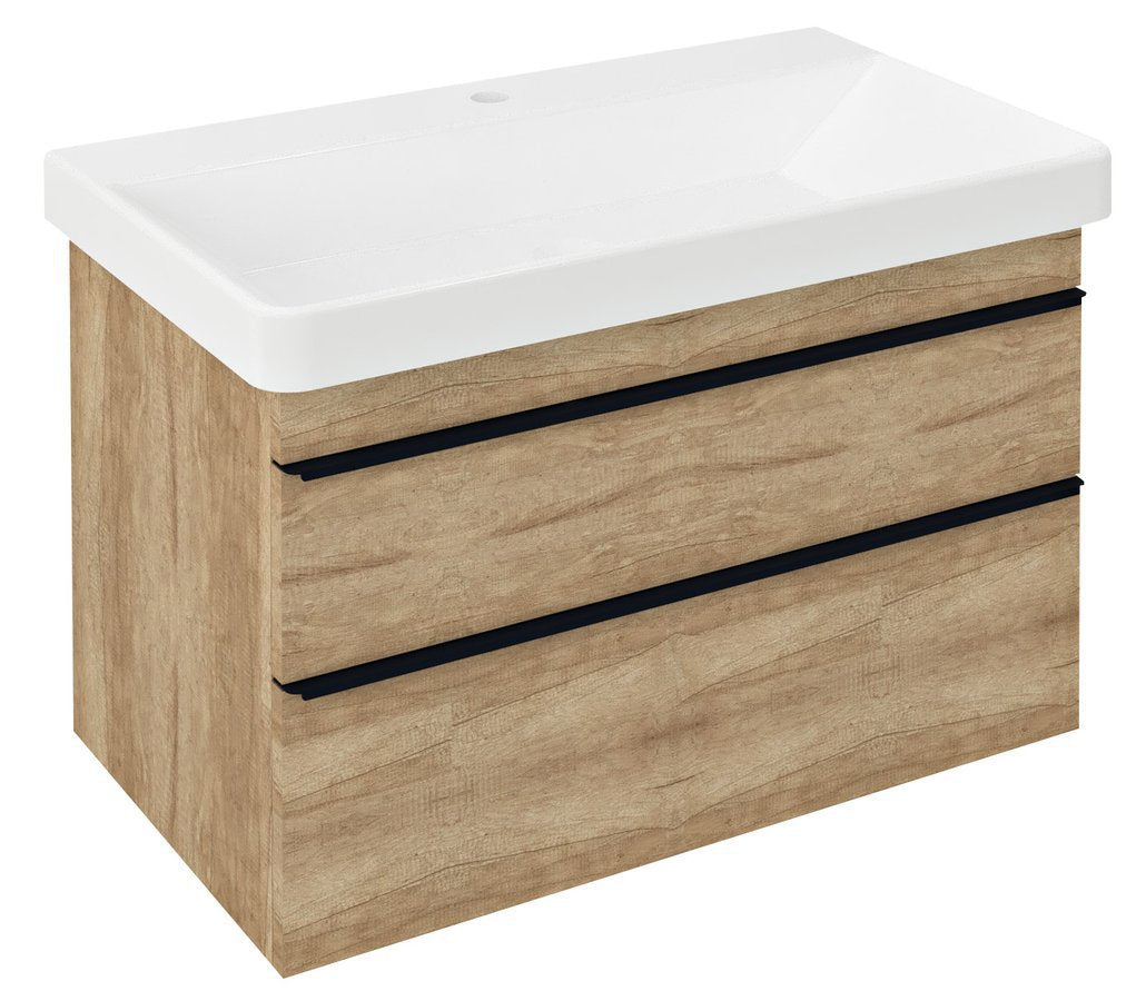 Sapho Sitia Badmeubel 75x45x50 Cm Alabama Eiken