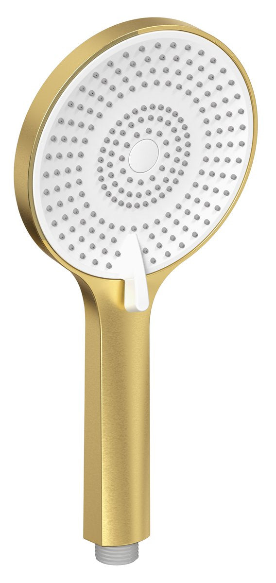 Sapho Massagehanddouche 3 standen met siliconennn sproeiers Ø 120 mm ABS Mat Goud