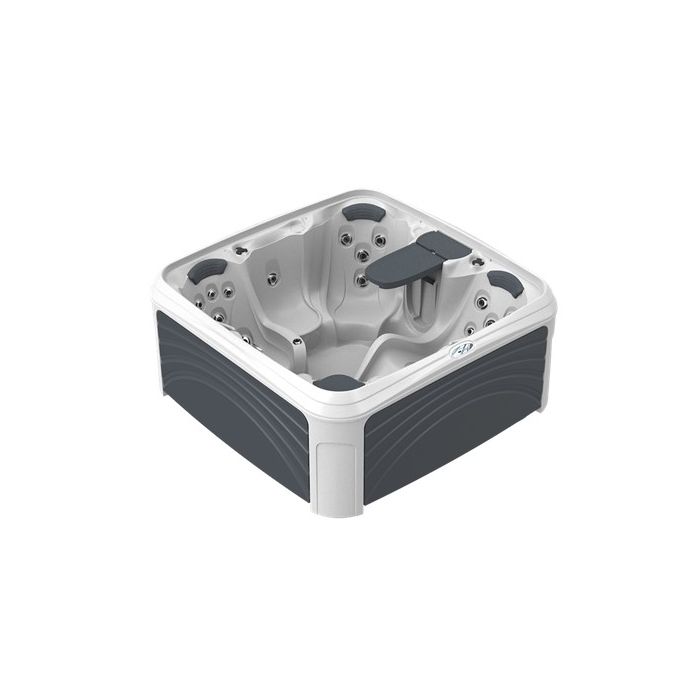 buitenspa Dream Maker Spas Cabana 3500L 4-persoons Wit/Grijs — LED-verlichting