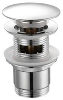 Wastafel afvoerplug 5/4“, click-clack, big plug, 30-45mm, chroom