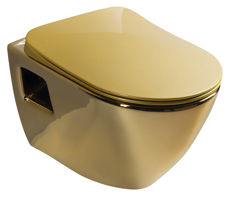 Wandtoilet Paula 35,5X50Cm Goud