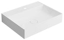 Sapho Opzetwastafel 60x45x15 Cm Gegoten Marmer Wit