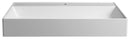 Sapho Opzetwastafel 80x45x15 Cm Gegoten Marmer Wit