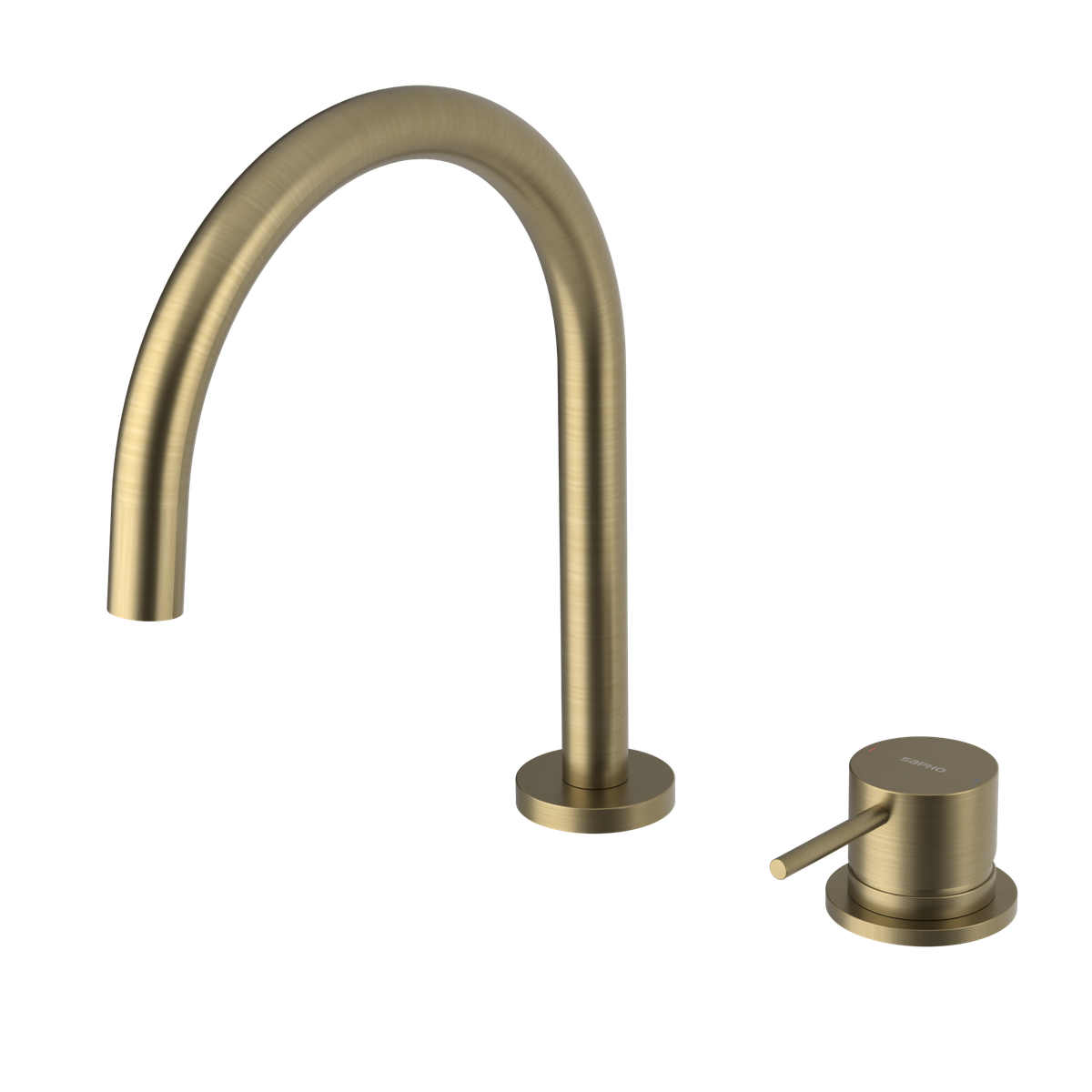 Sapho Ultramix 2-Gats Inbouw Wastafelkraan Mat Goud