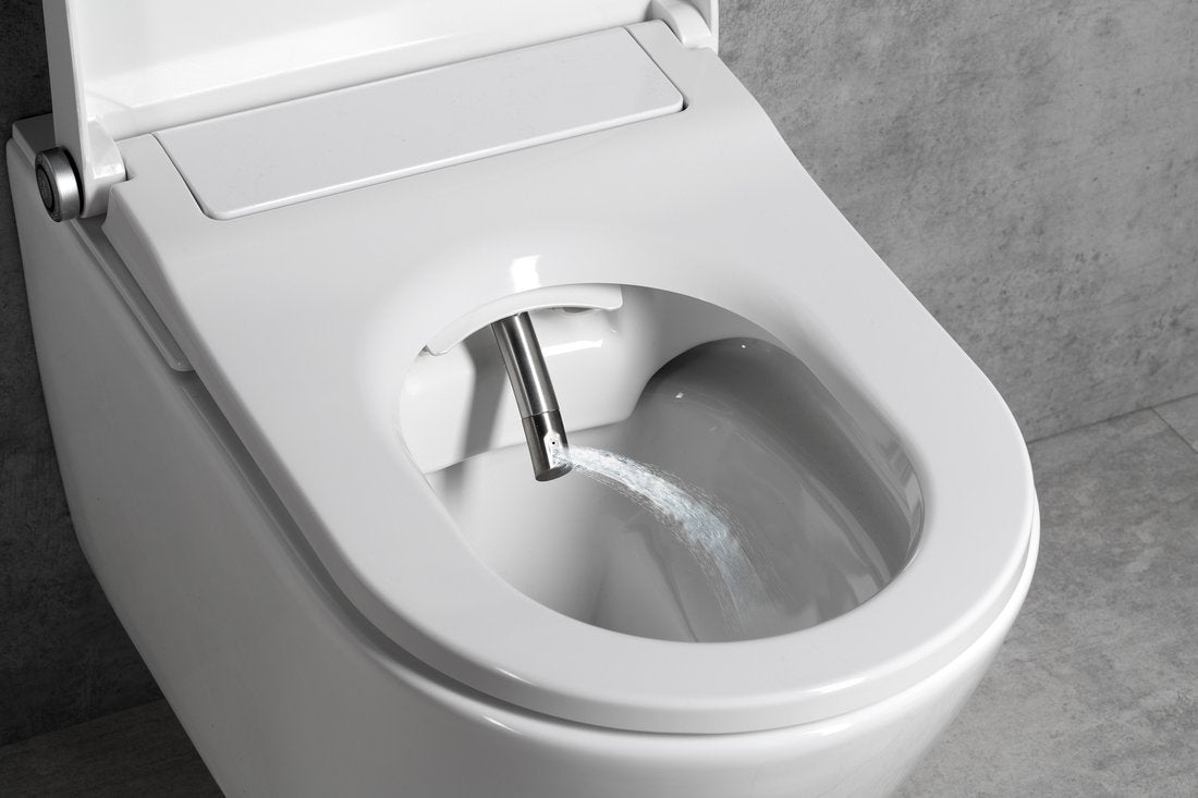 Wandtoilet Veen Clean Met Elektronisch Bidet Douche-WC