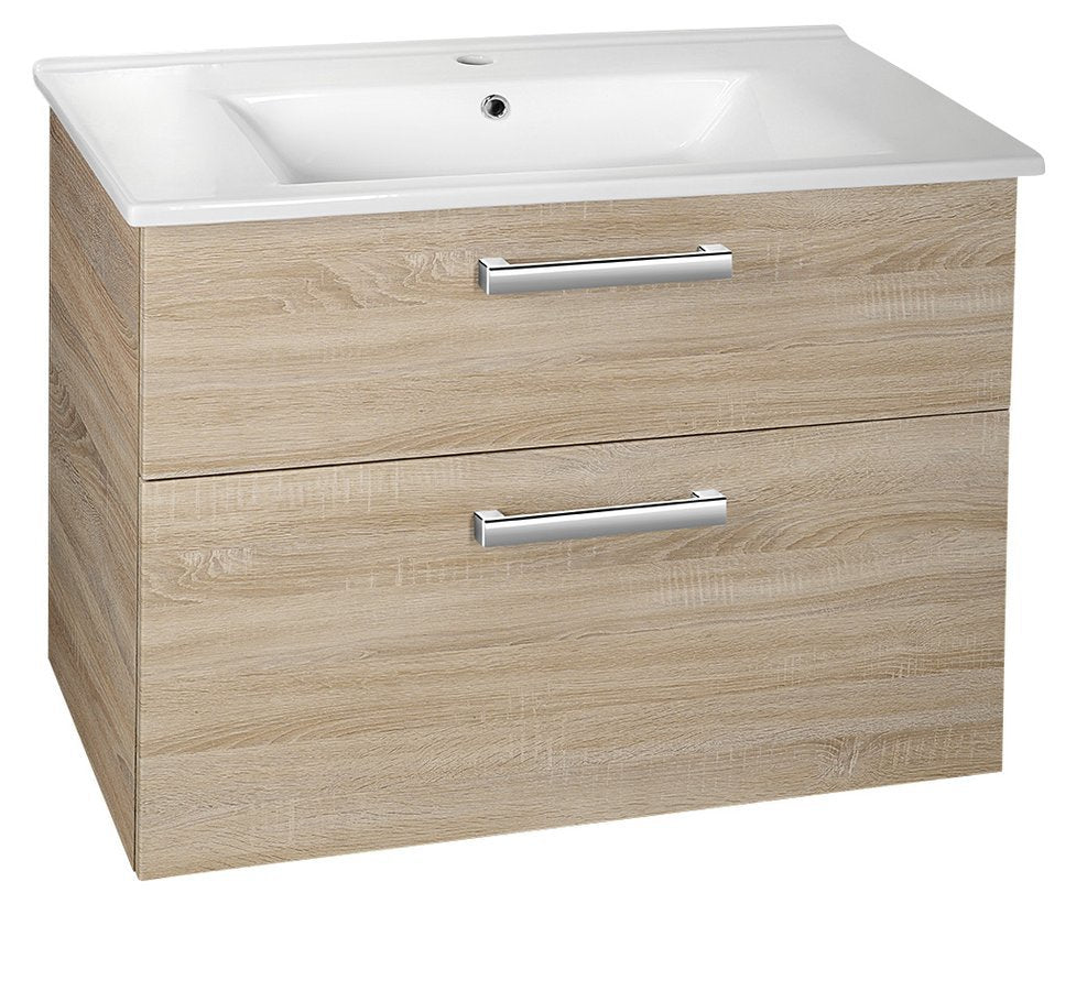 Sapho Vega Badmeubel 80x45x70 Cm Platin Eiken
