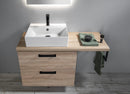 Sapho Vega Badmeubel 80x45x70 Cm Platin Eiken