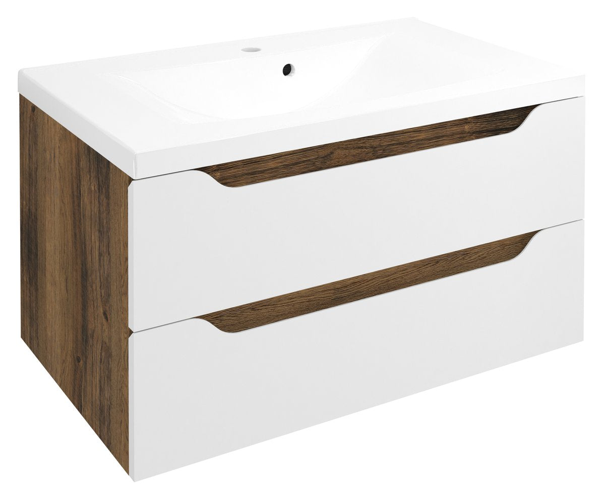 Sapho Wave Badmeubel 80x50x45 Cm Collingwood Eiken