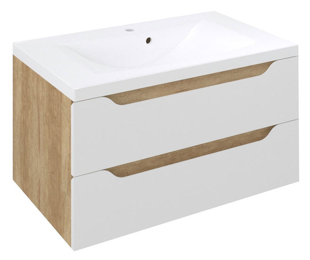 Sapho Wave Badmeubel 80x50x45 Cm Alabama Eiken