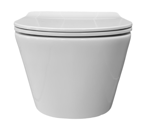 Rimfree Toilet 54Cm Luzi Easy Flush + Slim Zitting