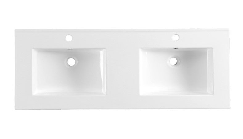 Luzi keramisch wastafelblad classic 120x47 cm glans wit