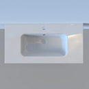 Arcqua Pakaru Wastafel Keramiek Wit 1 Kraangat (120cm 2 kraangaten)