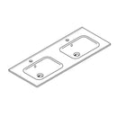 Arcqua Pakaru Wastafel Keramiek Wit 1 Kraangat (120cm 2 kraangaten)