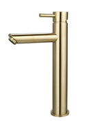 Luzi Wastafelmengkraan hoog rond Goud Geborsteld
