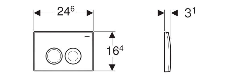 Taurus Wandtoilet WC inclusief Geberit Inbouwframe + Drukknop