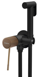 Sapho Solaris Inbouw bidetkraan (met stopkraan) | Mat Zwart / Koper