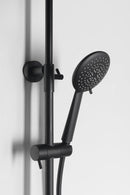 Opbouw doucheset met thermostatische kraan mat zwart/koper