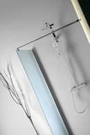 Aqualine Inloopdouche Douchewand Met Stabilisatiestang 70x190 Cm - Brick Glas