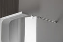 Aqualine Inloopdouche Douchewand Met Stabilisatiestang 100x190 Cm - Helder Glas