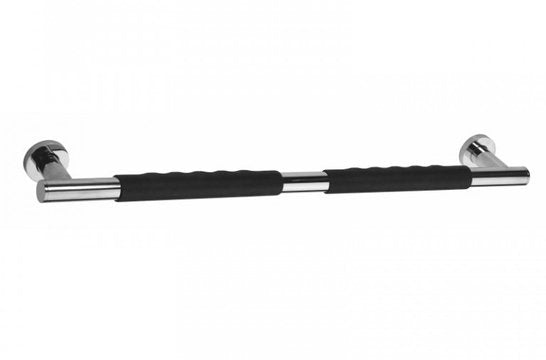 Sterke handgreep met antislip grip 600mm, gepolijst roestvrij staal