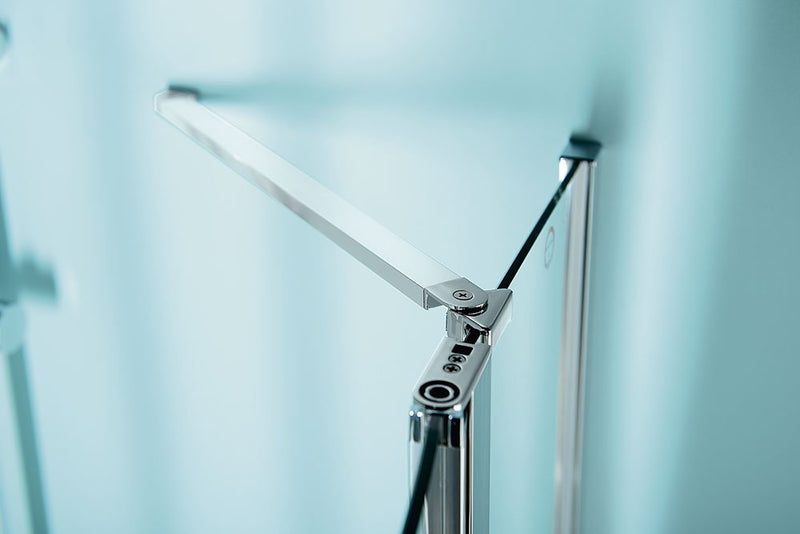 ZOOM Douchedeur Met Vaste Wand 1200mm Chroom