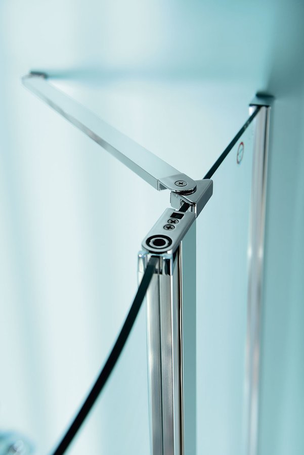ZOOM LINE kwartronde douchecabine Links scharnierend chroom