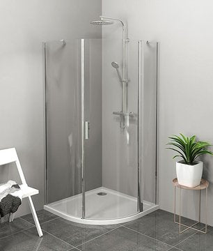 ZOOM LINE kwartronde douchecabine Rechts scharnierend chroom