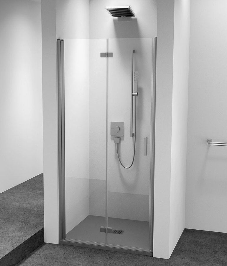 Zoom Vouwbare Nis Douchedeur 90 cm Helder Glas Links