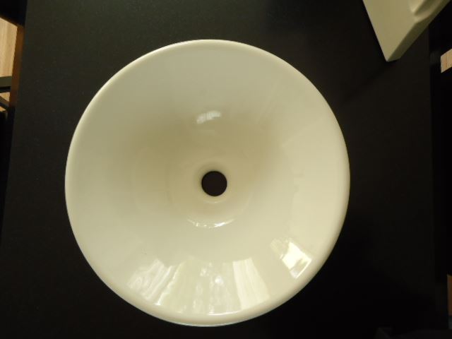 Opbouw waskom rond wit 42x15 centimeter