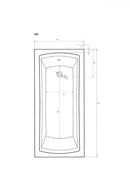 Ligbad 150x70x48cm Acryl wit Sanotechnik Gala