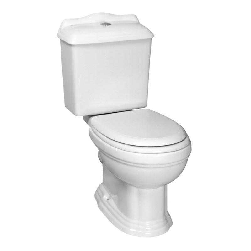 Kerra Retro Duoblok Toilet Staand Met Reservoir En Zitting