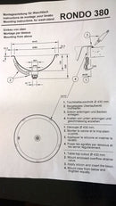 Franke waskom 44,5 centimeter verchroomd roestvrijstaal