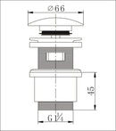 Zwarte klikwaste Logé black met overloop