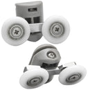 Dubbele Rollers voor Kerra douchedeuren 25mm rond