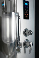 Gesloten douchecabine 1/4 rond 90x90 Silver Diamond