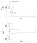 bad mengkraan/wastafel mengkraan Luzi Appia Eenhendel