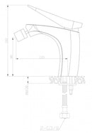 Bidetkraan Luzi Aspe