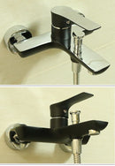 Eenhendel badmengkraan Luzi Raila mat zwart/chroom