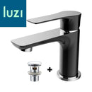 Wastafel mengkraan éénhendel Luzi Raila mat zwart/chroom