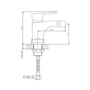 Bidet mengkraan Luzi Plato Chroom
