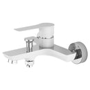 Eenhendel badmengkraan Luzi Raila wit chroom