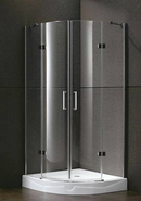 Luzi Ronda douchecabine kwartrond 90x90 2 deurs