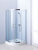 Luzi Ronda douchecabine kwartrond 100x100 schuifdeuren