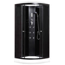 Gesloten douchecabine kwartrond Kerra Ovieda 80x80 zwart