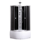 Complete douchecabine kwartrond 90x90x225 Kerra Karolina